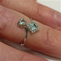 Salzano - Via Montegrappa, 28 - Anello Vidali Gioielli Donna in Oro bianco Zircone ANOR-29-34 - ANOR-29-34